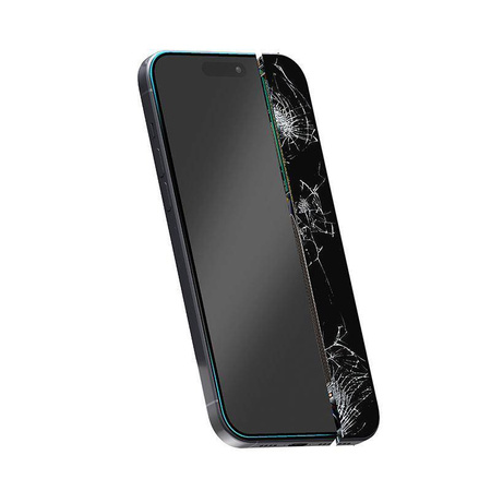 Crong 7D Nano Flexible Glass - Μη εύθραυστο υβριδικό γυαλί 9H για ολόκληρη την οθόνη του iPhone 14 / 13 / 13 Pro