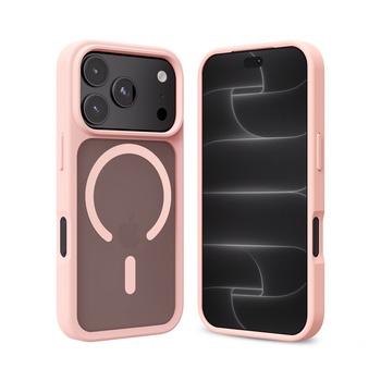 Crong Hybrid Matte Magnetic - MagSafe Case iPhone 18 Pro / 17 Pro (Pink)
