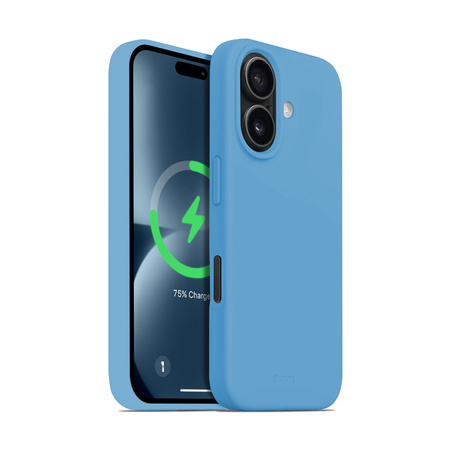 Funda magnética Crong Color Cover para iPhone 16 MagSafe (azul)