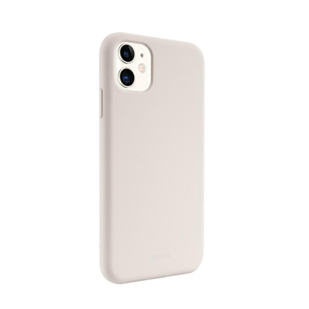 Etui do iPhone 11 Crong Color Cover Silikonowy Case Ochronny Kamienny Beż