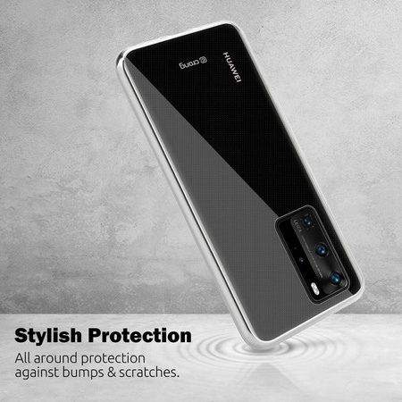 Crong Crystal Slim Cover - Huawei P40 Case (Transparent)