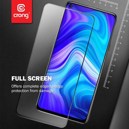 Szkło Hybrydowe do OPPO Realme C11 Crong 7D Nano Flexible Glass 9H Ochronne na Cały Ekran