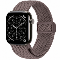 Crong Wave Band - Braided Strap for Apple Watch 44/45/46/49 mm (Brown)