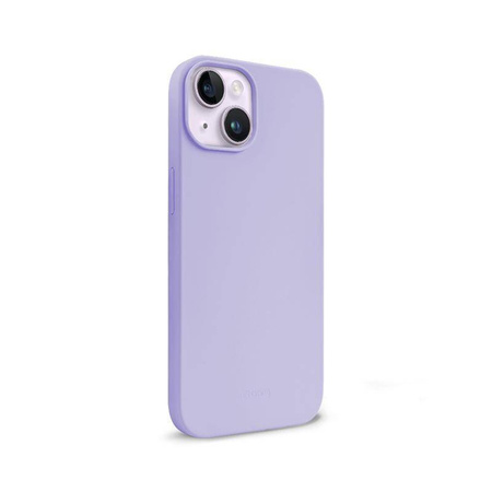 Funda de silicona líquida Crong Color Cover para iPhone 14 Max (púrpura)