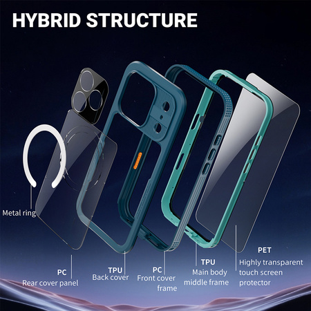 Crong Seal Cover - водоустойчив калъф IP68 за iPhone 17 Pro (морски)