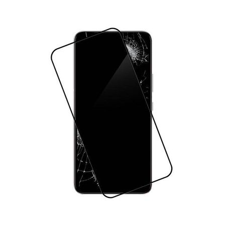 Crong 7D Nano Flexible Glass - 9H Hybridglas für den gesamten Bildschirm des Samsung Galaxy S22+