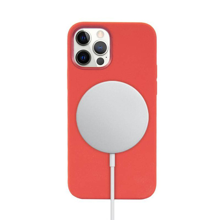Μαγνητική θήκη Crong Color Cover - iPhone 12 Pro Max MagSafe Case (κόκκινο)