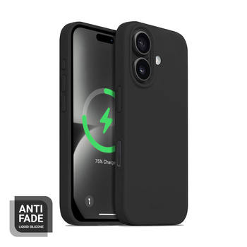 Crong Color Cover Magnetic - Pouzdro pro iPhone 16 Plus MagSafe (černý)