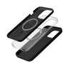 Etui Crong Color Cover Magnetic do iPhone 15 Pro MagSafe Silikonowe Czarne