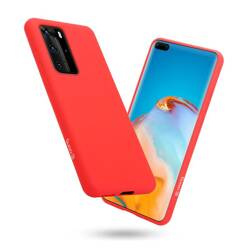 Crong Color Cover - Pouzdro pro Huawei P40 Pro (červené)