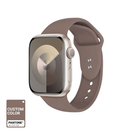 Crong Liquid - Pasek do Apple Watch 38/40/41/42 mm (brązowy)