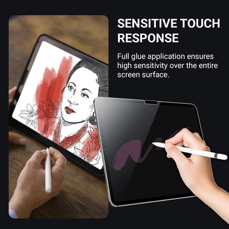 Crong 3D páncélüveg – edzett üveg iPad Air 13” M3 (2025) / iPad Air 13” M2 (2024) / iPad Pro 12.9" (2022-2018) készülékekhez