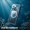 Crong Seal Cover - IP68 vízálló tok iPhone 16 Próhoz (tengeri)