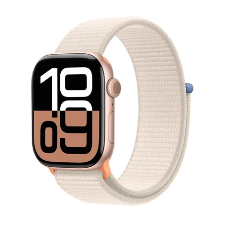 Crong Nylon - Sportarmband für Apple Watch 38/40/41/42 mm (Starlight)