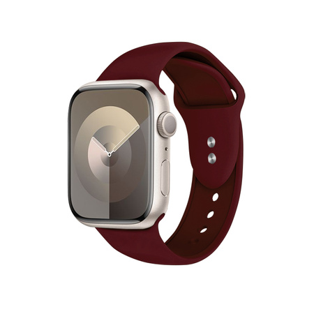 Crong Liquid - Řemínek pro Apple Watch 42/44/45/49 mm (vínový)