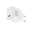 Crong Ultra Compact GaN - USB-C 45W PD 3.0 Wandladegerät mit PPS (Weiß)