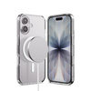 Crong Clear MAG Pro - Custodia MagSafe per iPhone 16 (trasparente)