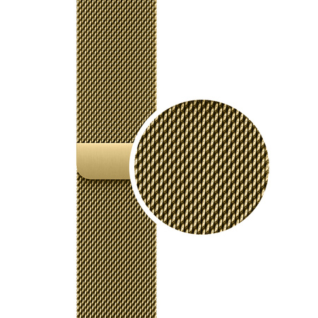 Crong Milano Steel - Correa de acero inoxidable para Apple Watch de 38/40/41/42 mm (dorada)