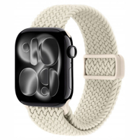 Crong Wave Band - Pletený řemínek pro Apple Watch 38/40/41/42 mm (béžový)