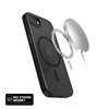 Funda Crong Hybrid Frost MAG - Funda MagSafe para iPhone 17e / 16e (negra)