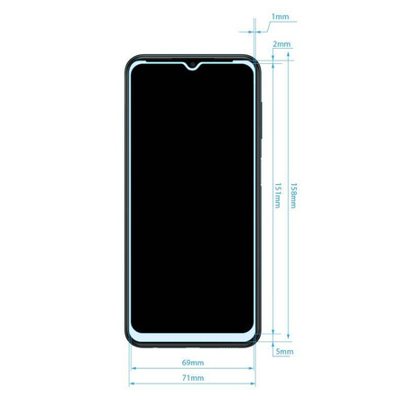 Szkło Hybrydowe do Samsung Galaxy M13 Crong 7D Nano Flexible Glass 9H Niepękające na Cały Ekran
