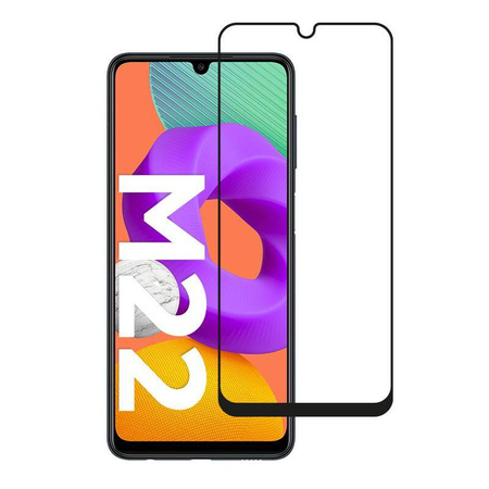 Crong 7D Nano Flexible Glass - 9H Hybridglas für den gesamten Bildschirm des Samsung Galaxy M22