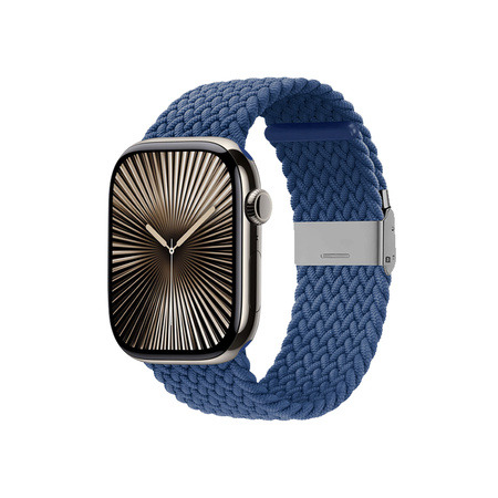 Crong Wave Band – Correa trenzada para Apple Watch 38/40/41/42 mm (azul)
