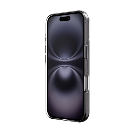 Crong Clear MAG Pro - калъф MagSafe за iPhone 16 (черен)