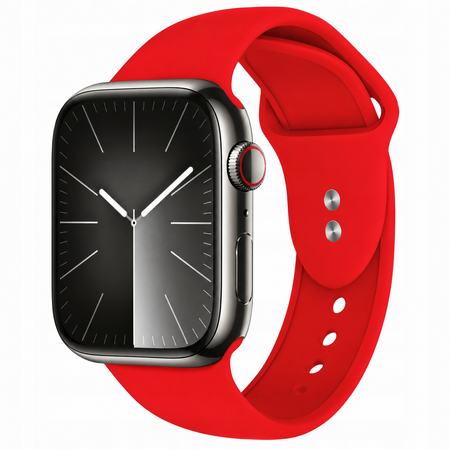 Crong Liquid - Apple Watch szíj 44/45/46/49 mm (piros)