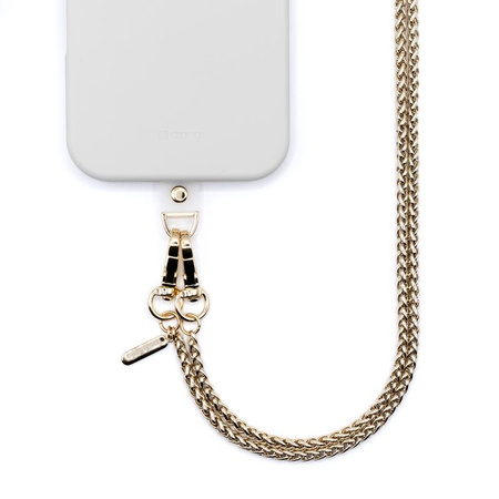 Smycz do Telefonu Crong Phone Crossbody Zawieszka Łańcuszek na Ramię Gold Link