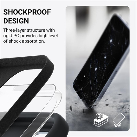 Crong színes tok mágneses tok - iPhone 16 Plus MagSafe tok (fekete)