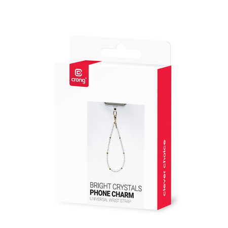 Crong Phone Charm - Přívěsek na šňůrku na telefon (Bright Crystals)