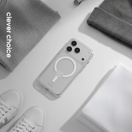 Crong Clear MAG Cover - Hülle MagSafe iPhone 17 Pro (transparent)