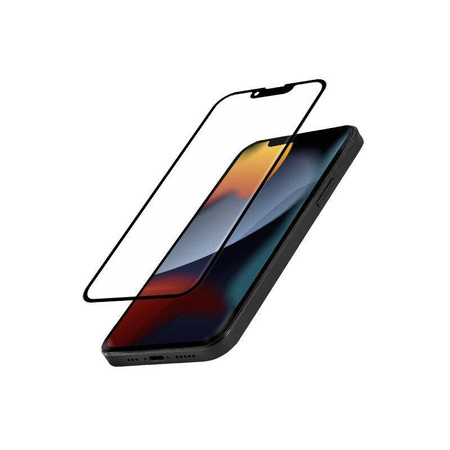 Crong Anti-Bacterial 3D Armour Glass - 9H full screen tempered glass for iPhone 14 / iPhone 13 / iPhone 13 Pro + installation frame