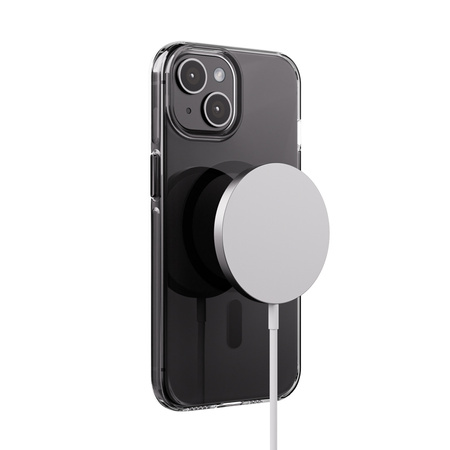 Crong Clear MAG Pro - pouzdro MagSafe pro iPhone 15 (černé)