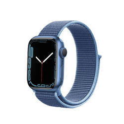 Crong Nylon - Opaska sportowa do Apple Watch 38/40/41 mm (Ocean Blue)
