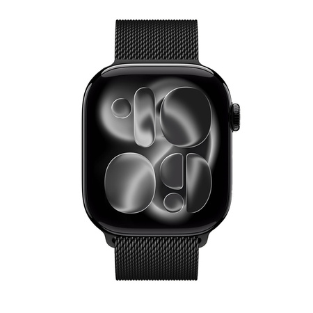 Crong Milano Steel - Stainless Steel Strap for Apple Watch 38/40/41/42 mm (Black)