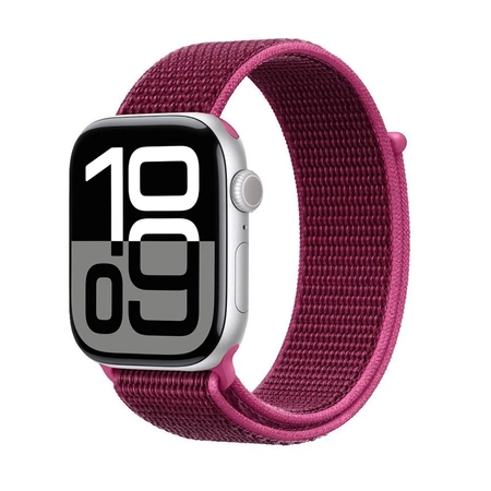 Pasek Crong Nylon do Apple Watch 42/41/40/38 mm Magenta Fusion Nylonowy Malinowy