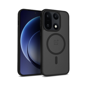 Crong hibrid matt mágneses - MagSafe tok OnePlus 15-höz (fekete)