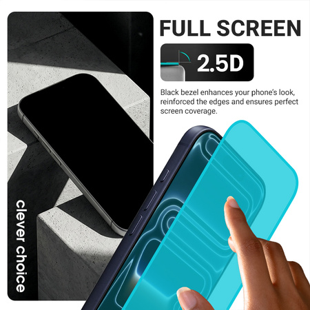 Crong OptiRed Glass - Tempered glass with blue light filter iPhone 18 Pro Max / 17 Pro Max