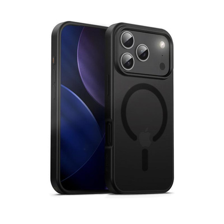 Crong Hybrid Frost MAG Cover - MagSafe iPhone 17 Pro Hülle (Schwarz)