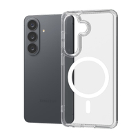 Crong Hybrid Clear Magnetic - MagSafe калъф за Samsung Galaxy S26+ (прозрачен)