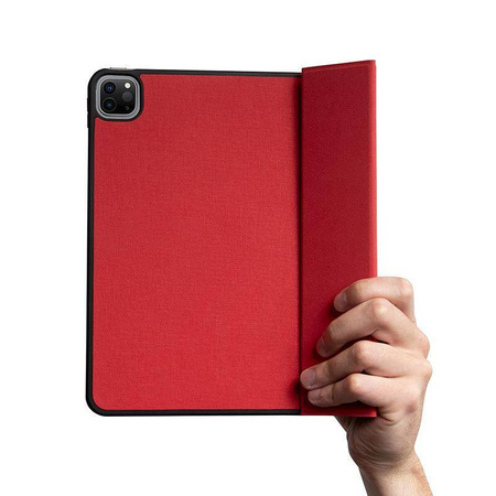 Crong FlexFolio - iPad Air 11" Tasche M3 (2025) / iPad Air 11" M2 (2024) / iPad Air 10.9" (5. - 4. Gen.) / iPad Pro 11" (2022-2021) mit Apple Pencil (rot)