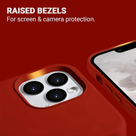 Μαγνητική θήκη Crong Color Cover - iPhone 13 Pro Max MagSafe Case (κόκκινο)