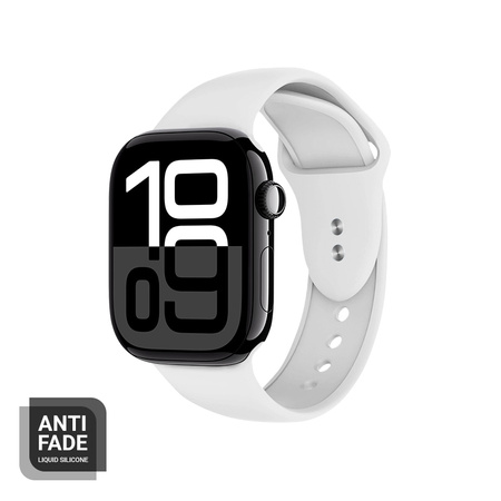 Crong Liquid - Pasek do Apple Watch 38/40/41 mm (biały)