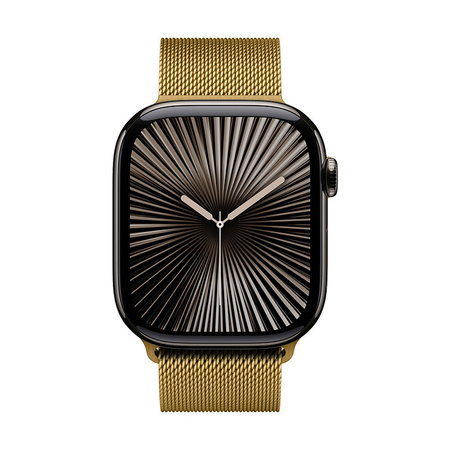 Crong Milano Steel - Milanaisearmband für Apple Watch 44/45/46/49 mm (gold)