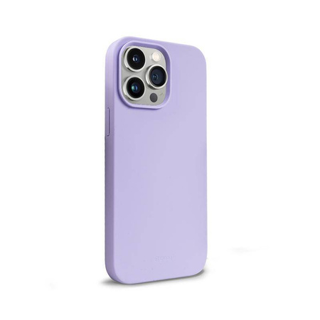 Crong Color Cover Magnetic - Silikonhülle mit MagSafe für iPhone 14 Pro Max (lila)