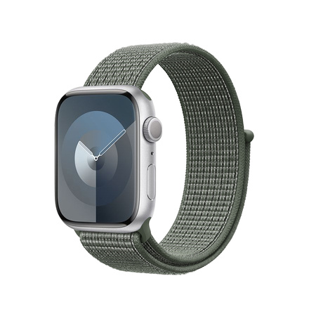 Crong Nylon - Sportband für Apple Watch 42/44/45/49 mm (Militärgrün)