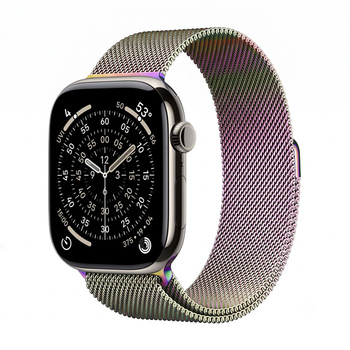 Crong Milano Steel - Rozsdamentes acél szíj Apple Watch 38/40/41/42 mm-hez (Színes)