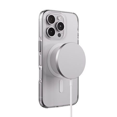 Crong Clear MAG Pro - Custodia MagSafe per iPhone 16 Pro Max (trasparente)